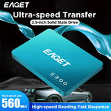 Eaget 2.5-Inch Sataiii Oem For PC Laptop High Speed Best Price SSD 256gb 512GB 1TB disques durs Custom Internal Hard Drive Ssd
